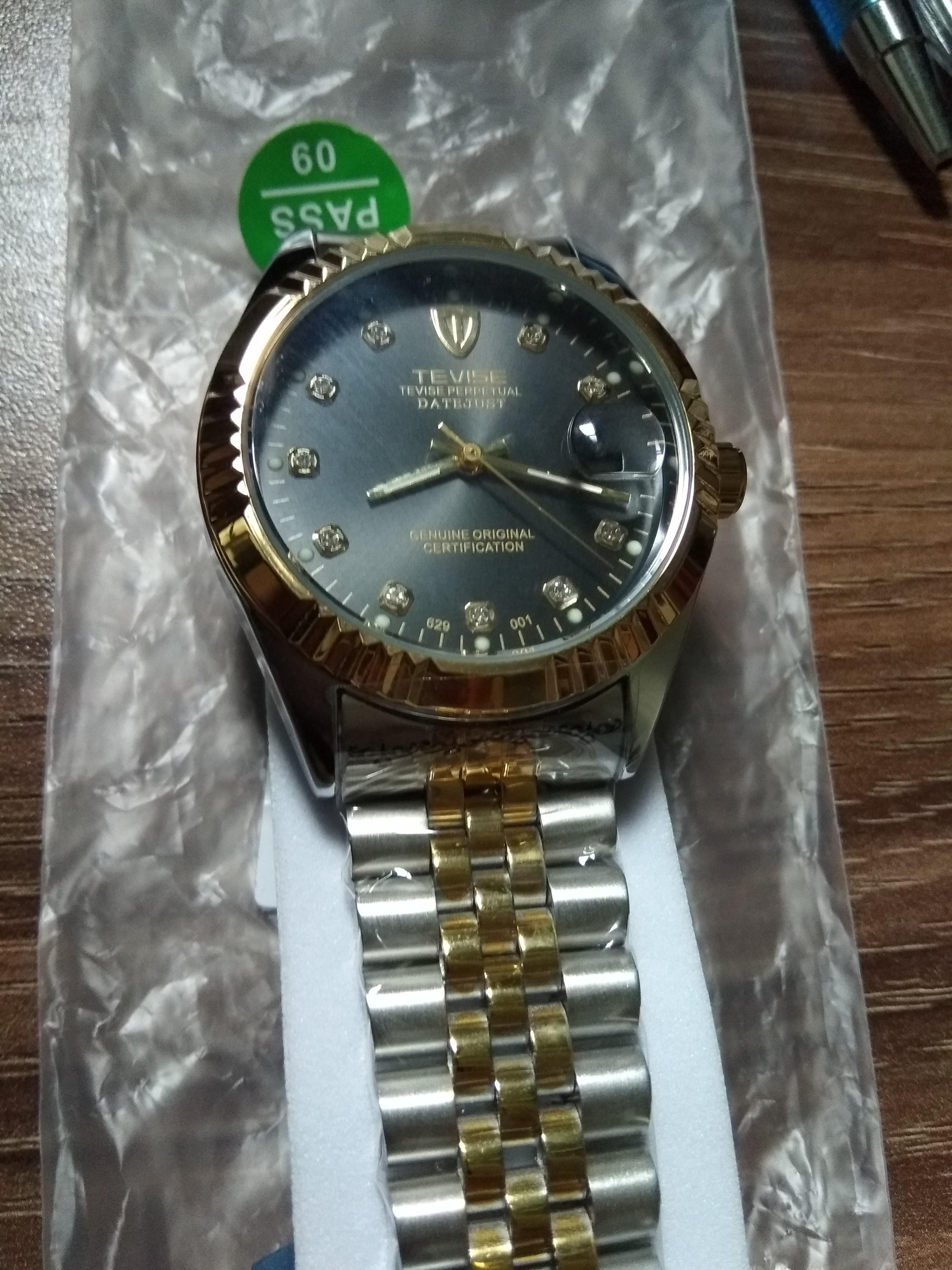 Tevise date watch automatic Luxury Watches on Carousell