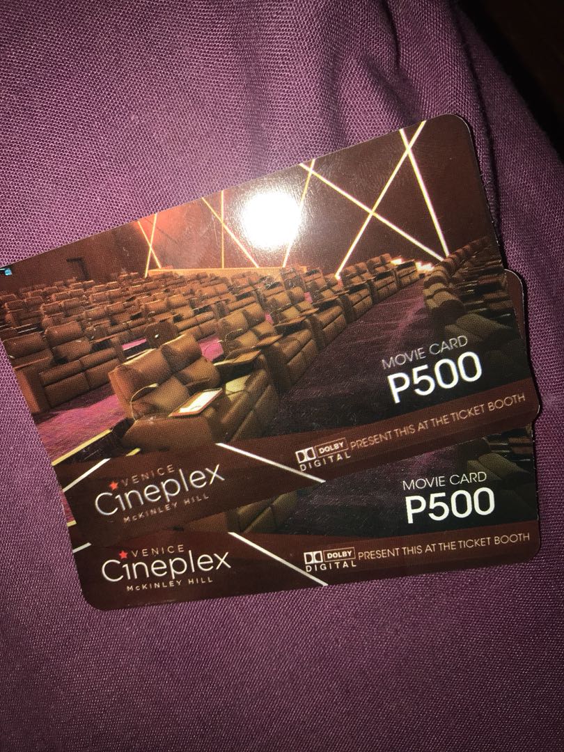 Venice Cineplex Movie Card, Tickets & Vouchers, Store Credits on Carousell