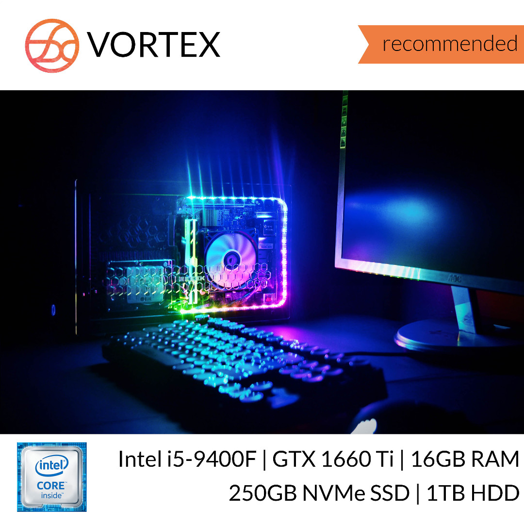 Vortex Small Form Factor (SFF) INTEL Recommended Desktop Gaming PC ...