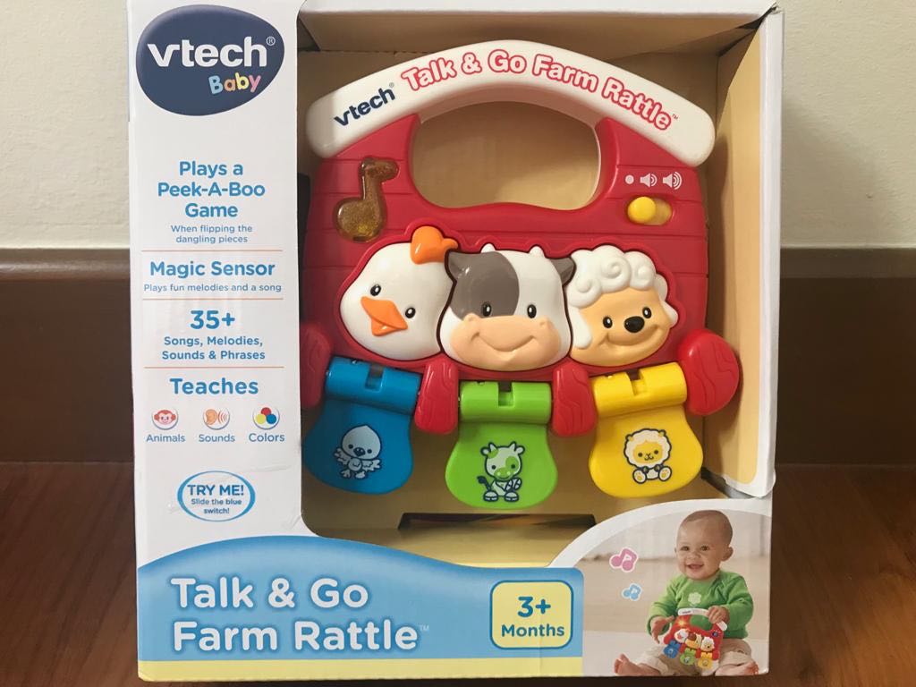 vtech baby talk and go farm rattle