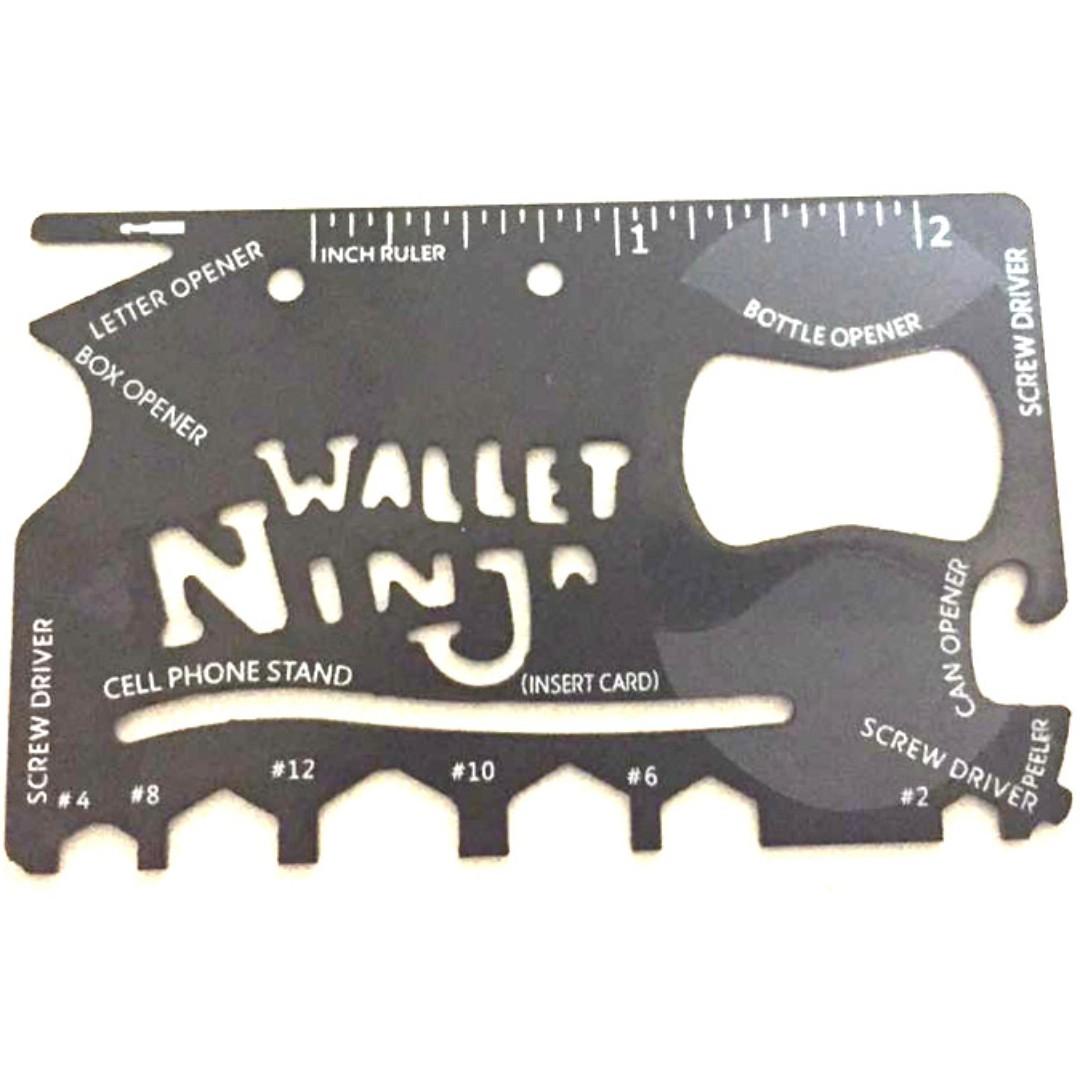 11 in 1 Multi Tool Card Stainless Steel Pocket Knife Wallet Ninja