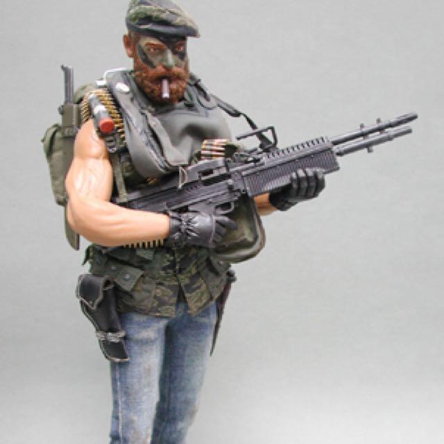 1/6 scale Hot Toys US Navy Seal in Vietnam M60 Shorty