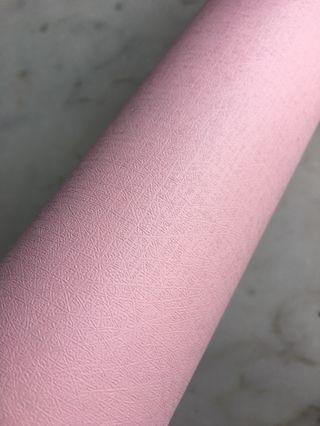 粉紅色 壓紋 牆貼 / 櫃貼 / 牆紙 Pink PVC Wall Sticker