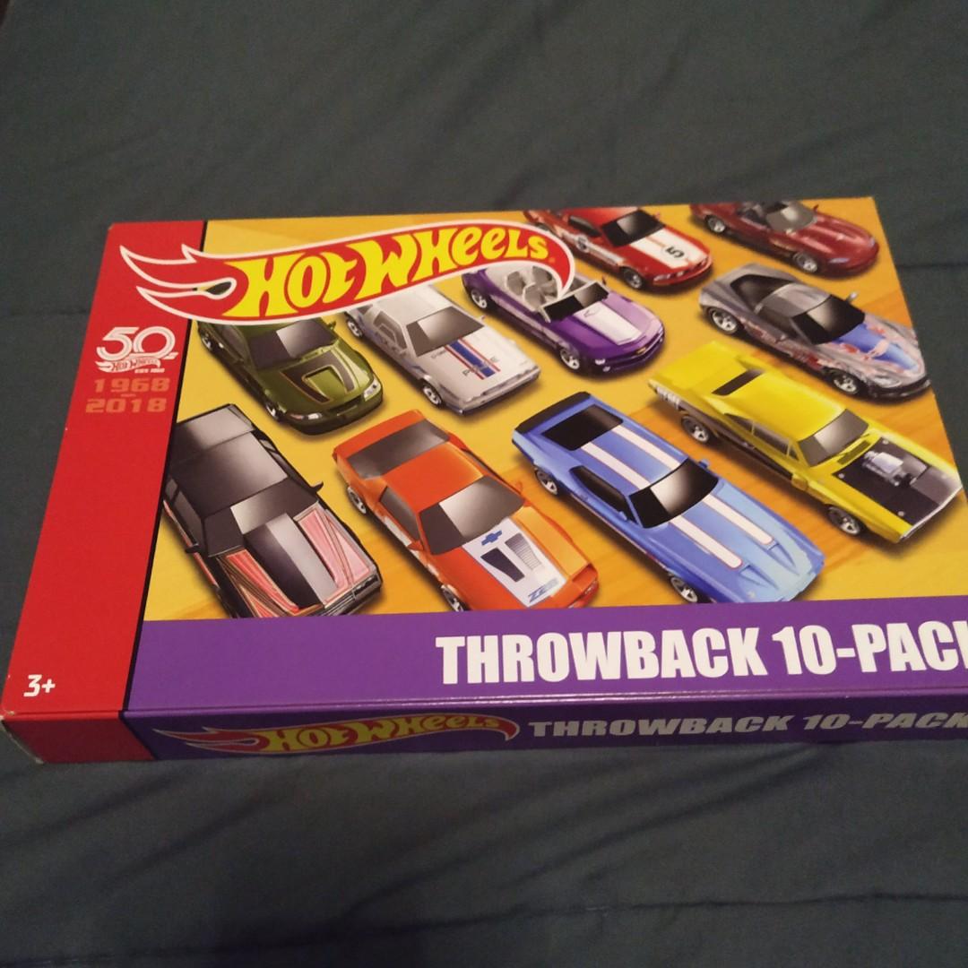 2018 Hot Wheels Throwback 10 pack box set 50th Anniversary Limited Edition