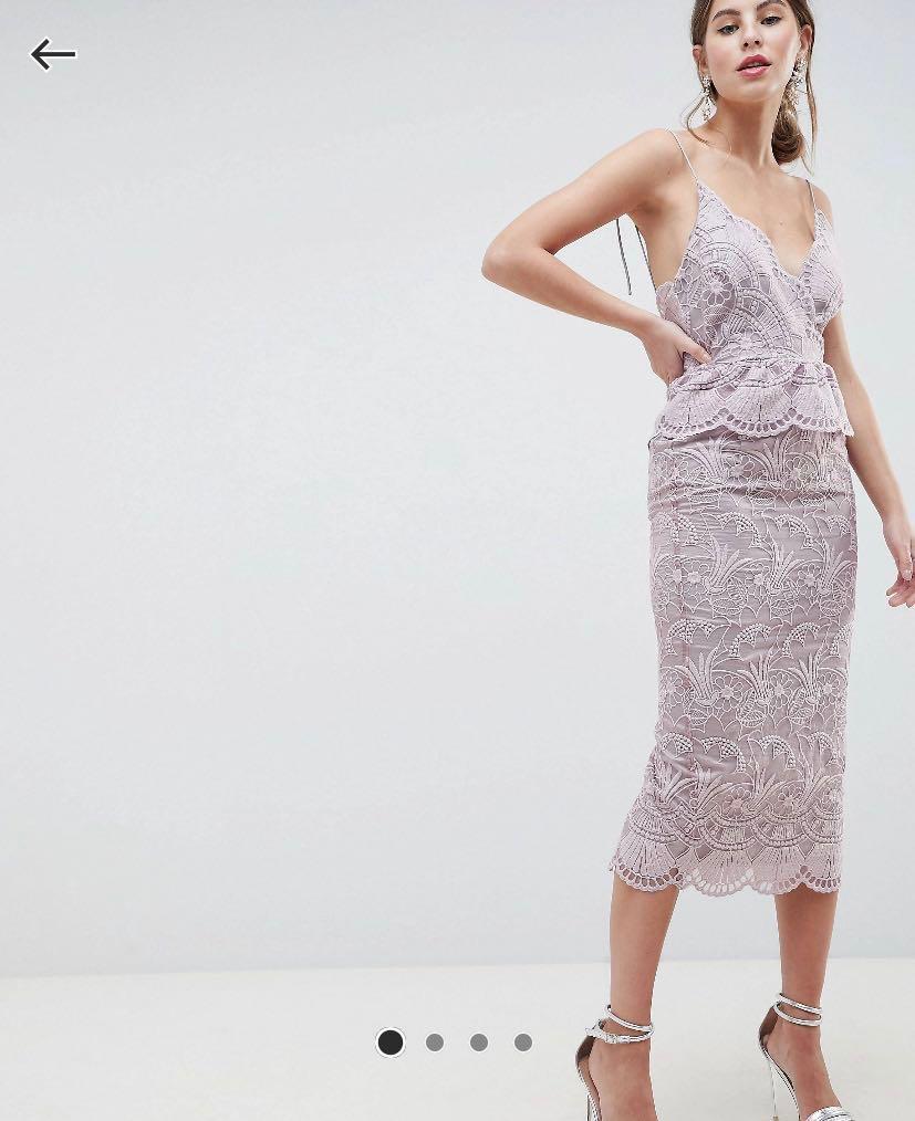 asos design premium scallop lace top pleated maxi dress Pleated Maxi Dress Asos Design Premium Lace Midi Dress Asos Design Premium Scallop Lace Top Pleated