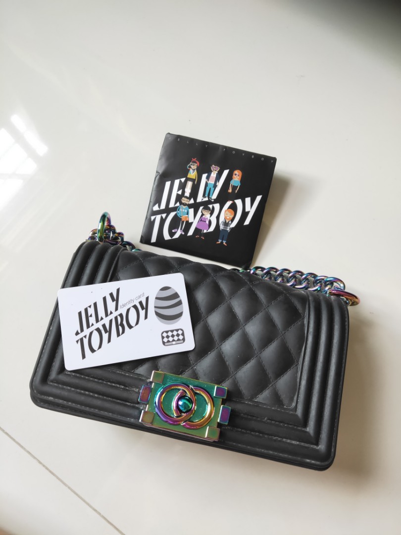 The Hong Kong tide brand jelly TOYBOY is a fashionable handbag