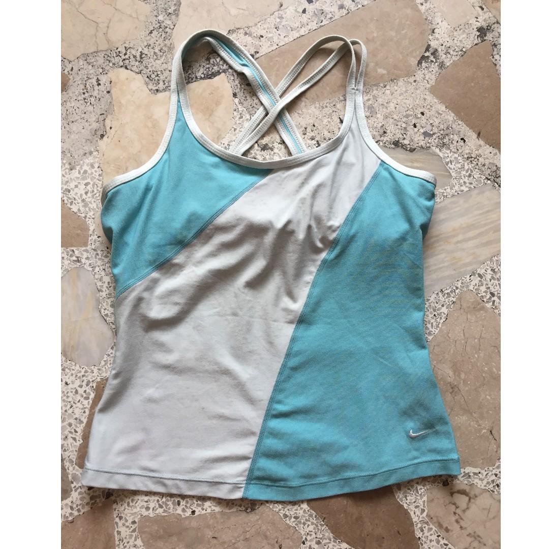 Blue Nike Crisscross Back Tank top (Category: Sleeveless) located in Manila. Submitted by lxlim (Listing ID 225269943, Image 1). Description: fits small to medium .