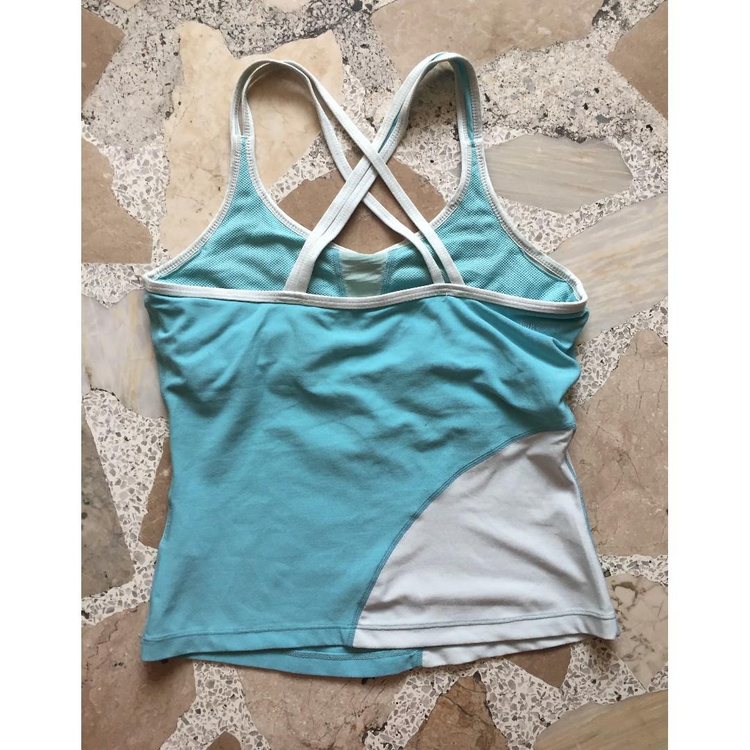 Blue Nike Crisscross Back Tank top (Category: Sleeveless) located in Manila. Submitted by lxlim (Listing ID 225269943, Image 2). Description: fits small to medium .