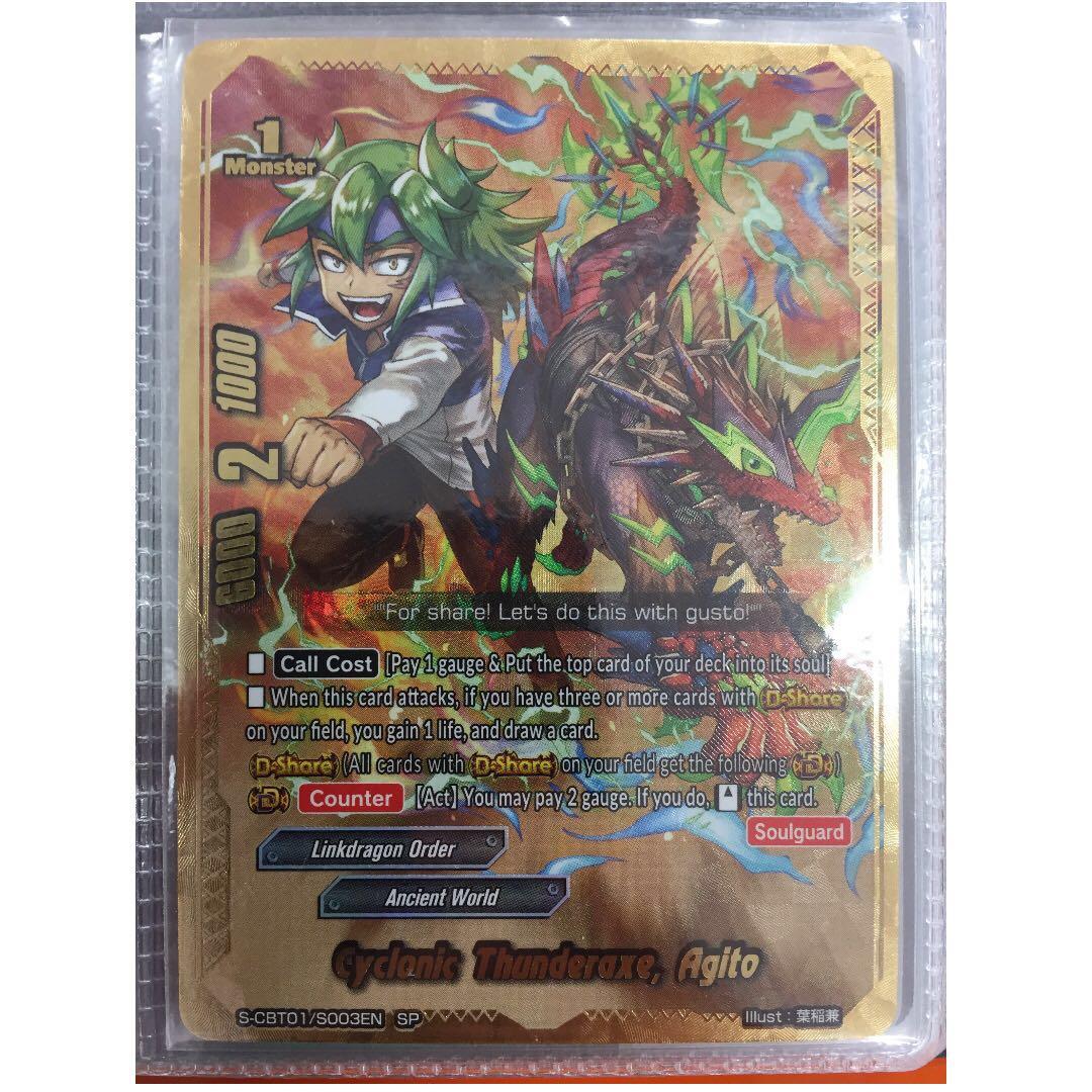 Buddyfight Cyclonic Thunderaxe Agito Sp Toys Games Board