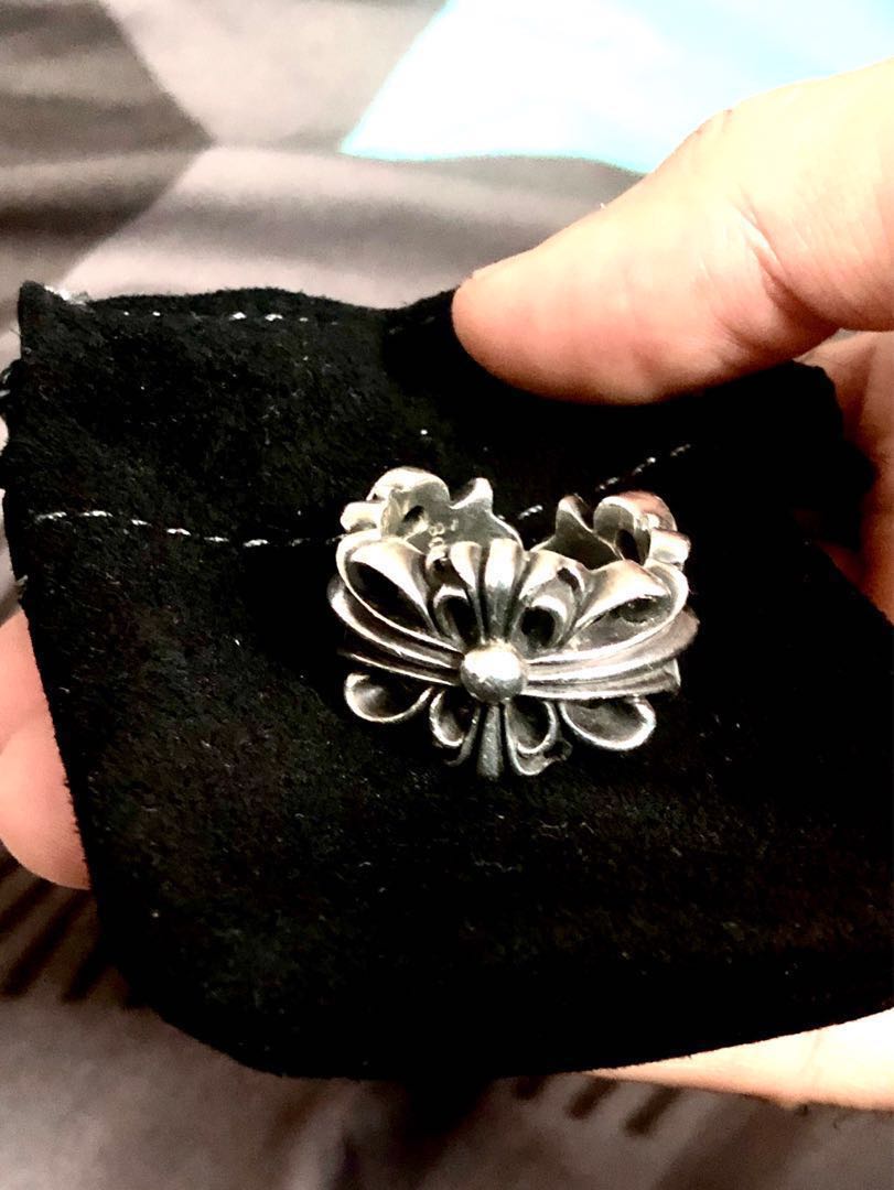 Chrome hearts on sale double floral ring