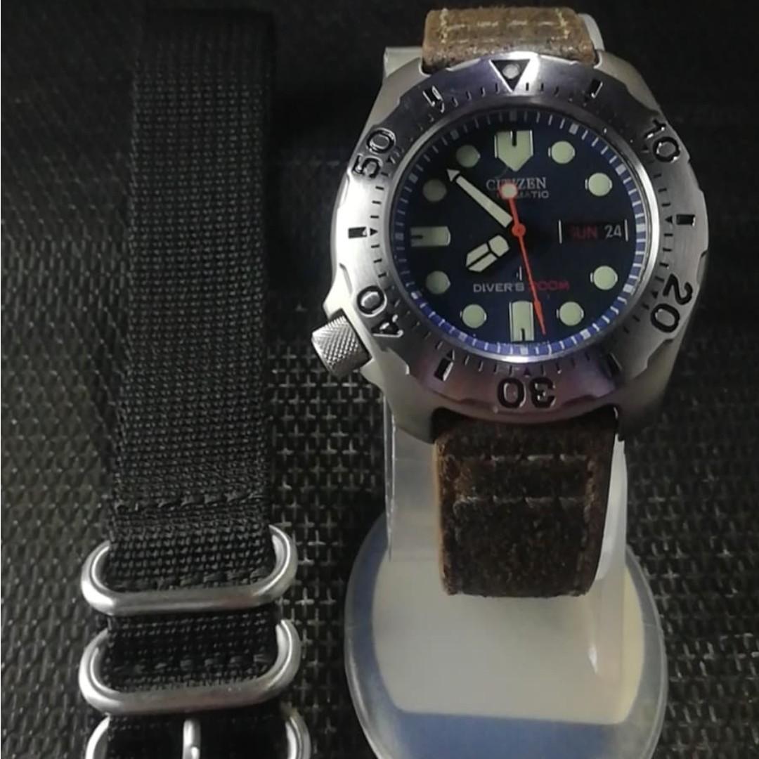 Citizen Promaster Titanium Diver NY0054 04L Blue Dial Watch Men s Fashion Watches Accessories Watches on Carousell