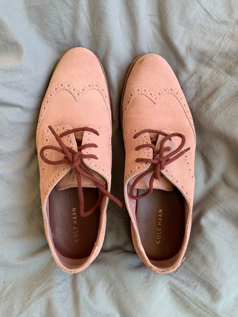 Cole Haan Lunargrand Suede Wingtip Oxfords Women s Fashion Footwear Loafers on Carousell