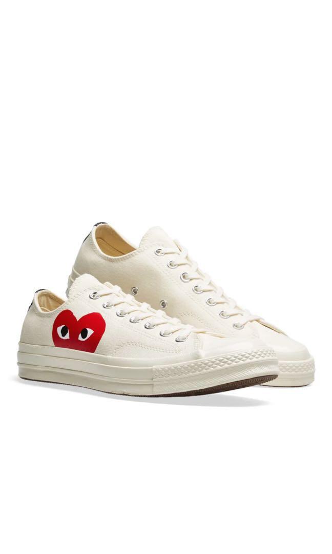 Comme Des Garcons Play X Converse Chuck Taylor 1970s Ox Men S Fashion Footwear Sneakers On Carousell