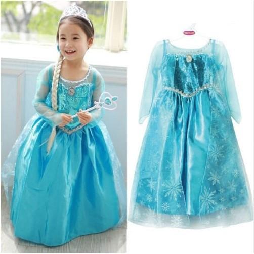 Frozen Dress Queen Elsa Babies Kids Girls Apparel 4 To 7