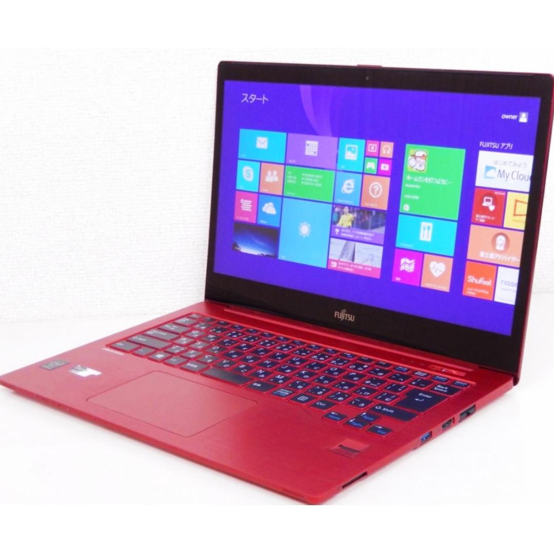 富士通 FMV LIFEBOOK UH90/L Red タッチパネル 訳あり 富士通 FMV