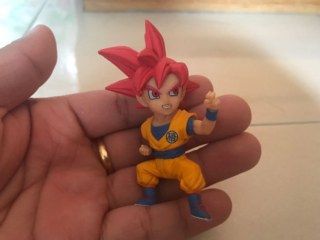 Goku God Mode Dragon Ball Figure 7cm Tall No Base Toys Games