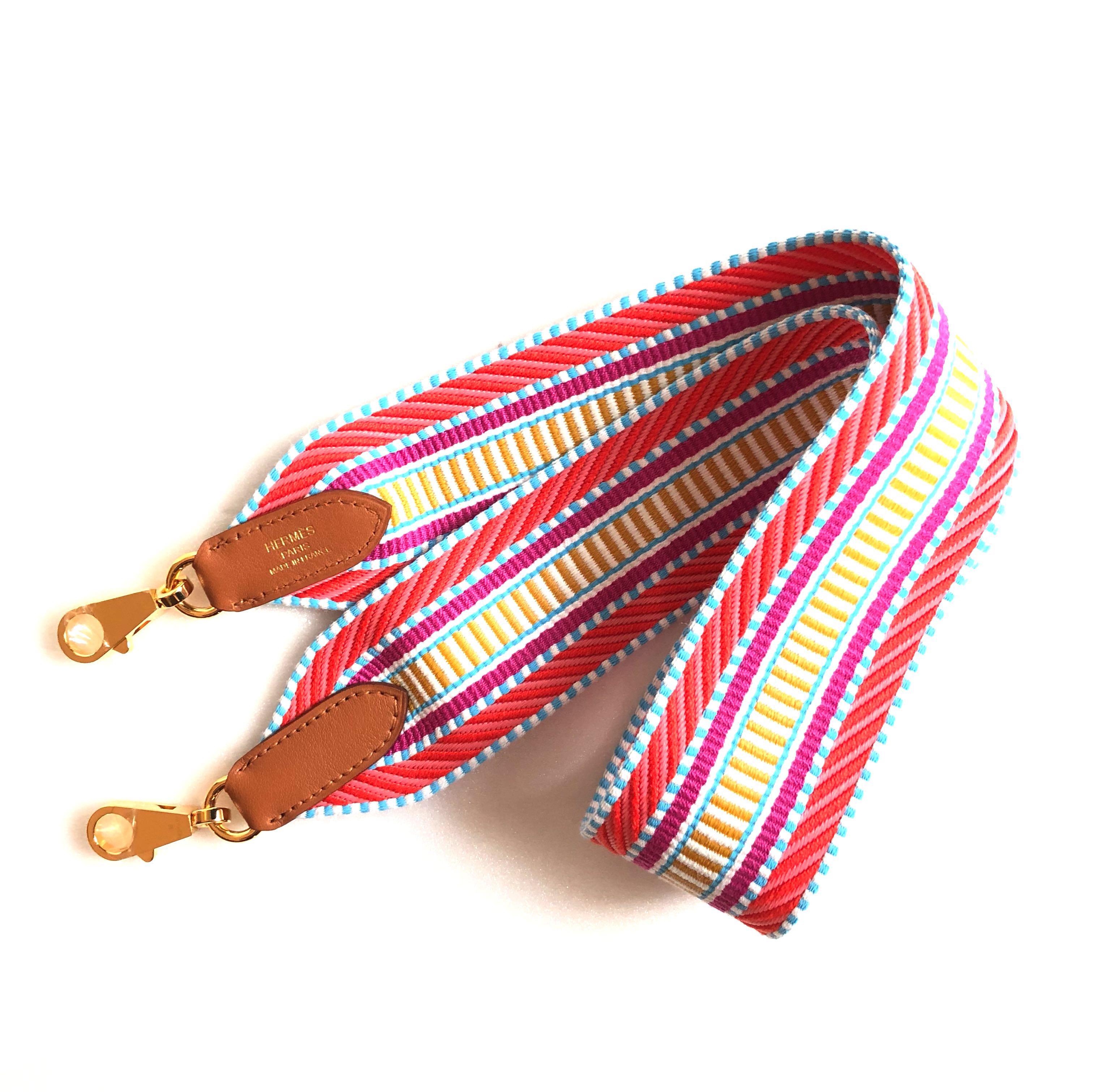 Hermes Sangle Cavale Bag Strap 50 MM Multicolor