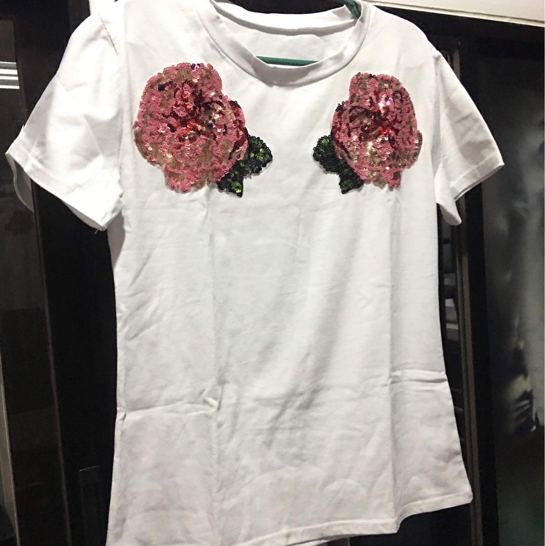 Inspired shirt (Category: Shirts) located in Zamboanga. Submitted by cloudx44 (Listing ID 224852691, Image 1). Description: Used only once In almost perfect condition RFS: my girlfriend’s closet decluttering 🤷‍♂️.