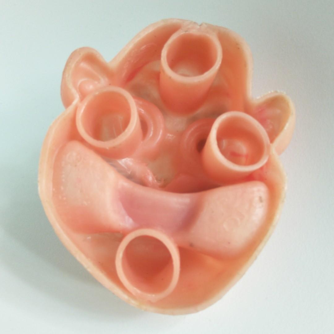 Jiggler Vintage Ugly Weird Man No. 3 Face Finger Puppet Rubber Jiggly