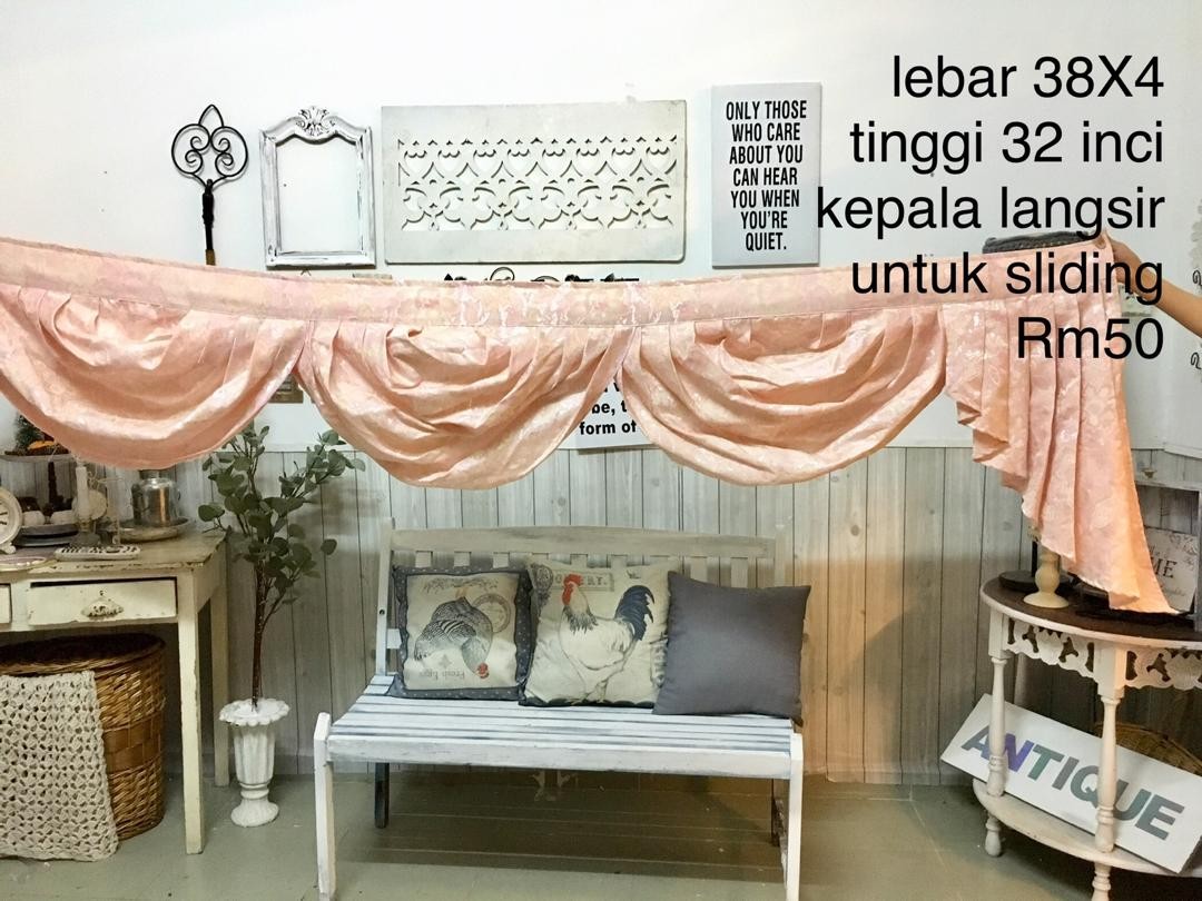 Kening Langsir Sliding 3 Panel Home Furniture Home Decor On Carousell