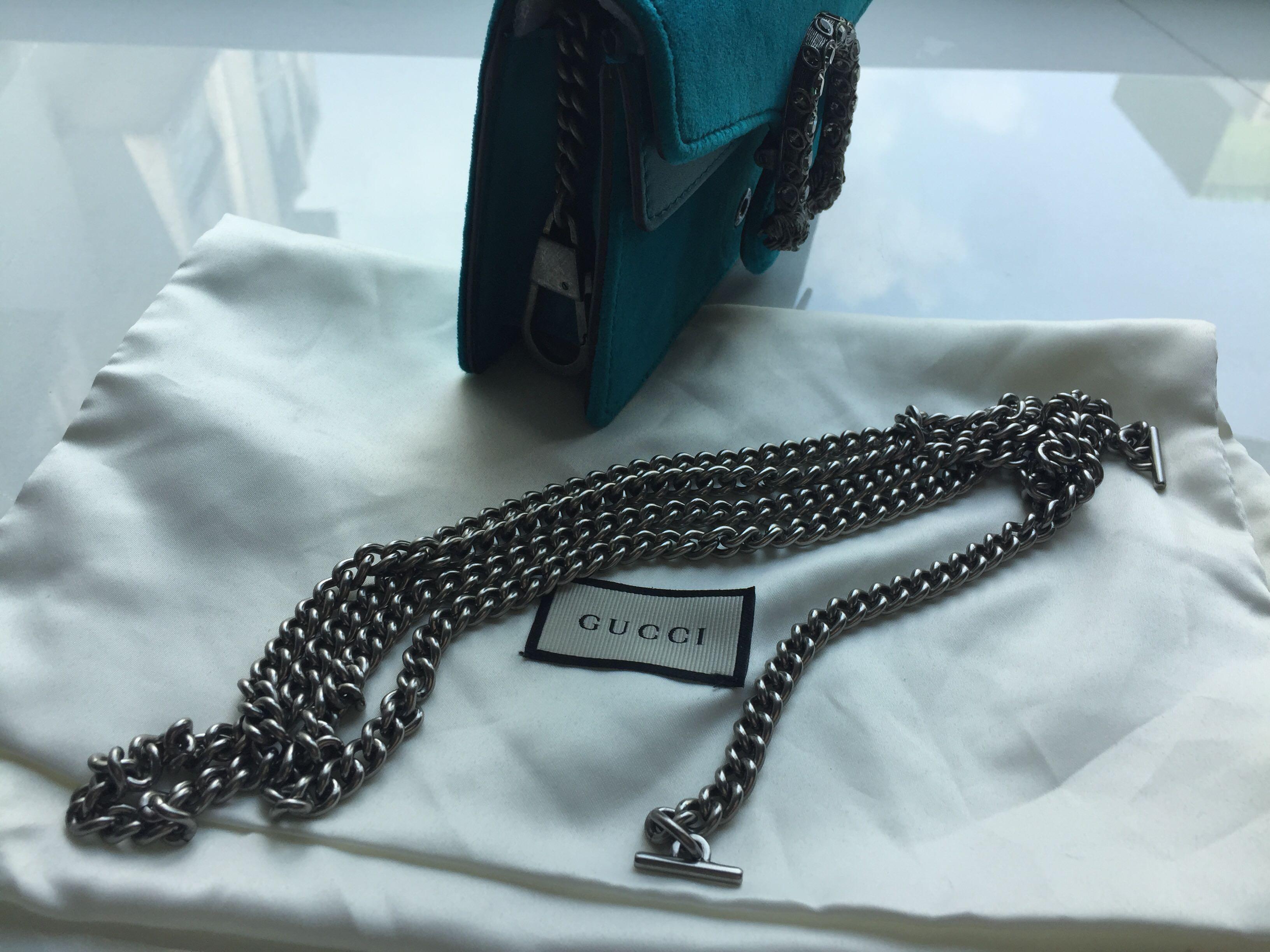 Gucci Dionysus Velvet Super Mini Bag 