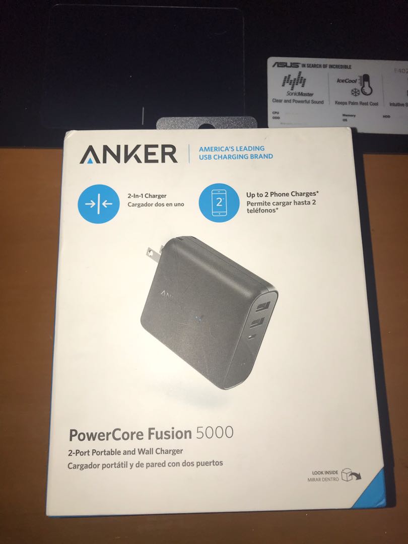 Original Anker Powercore Fusion 5000 Mobile Phones Tablets Mobile Tablet Accessories Power Banks Chargers On Carousell