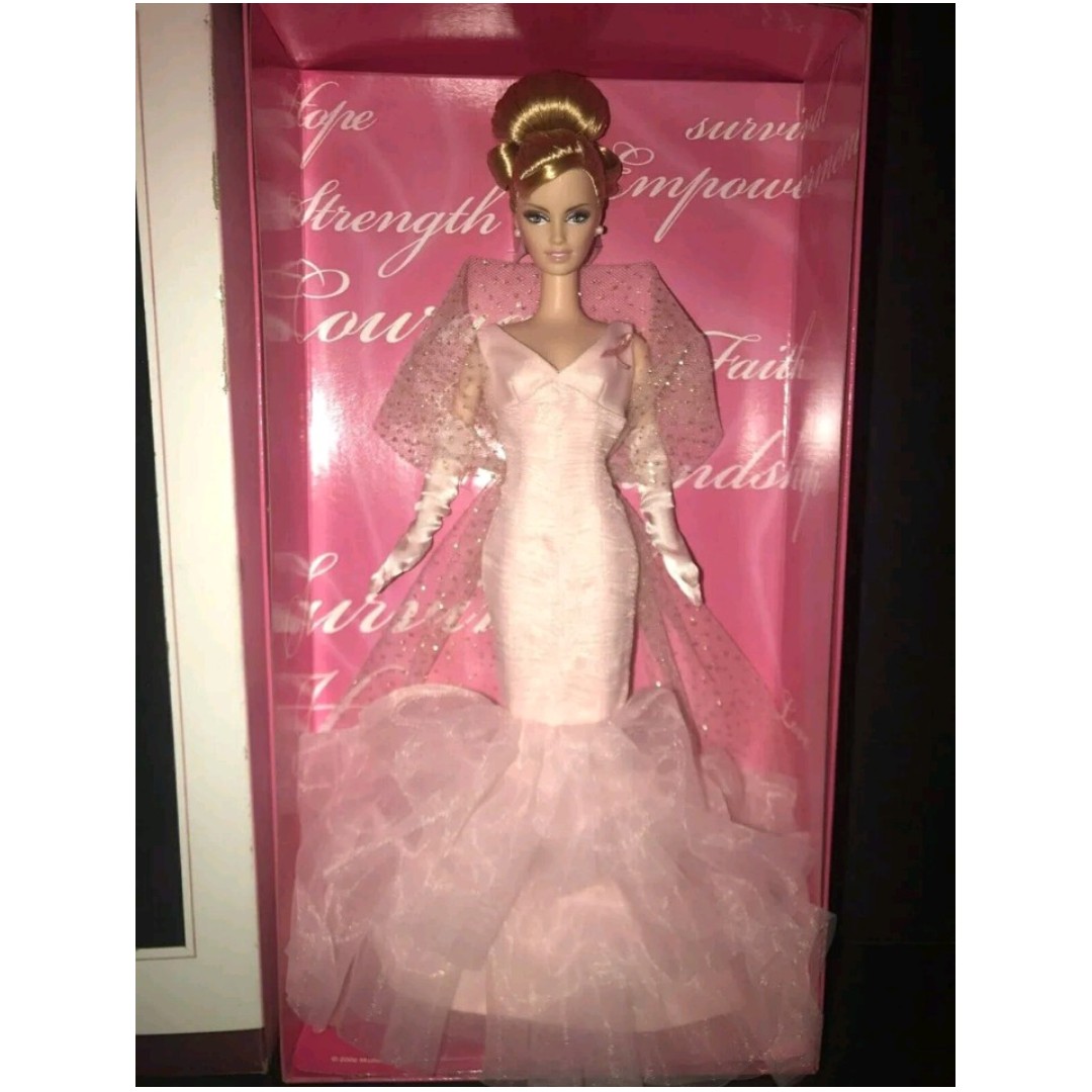 Pink ribbon best sale barbie doll value
