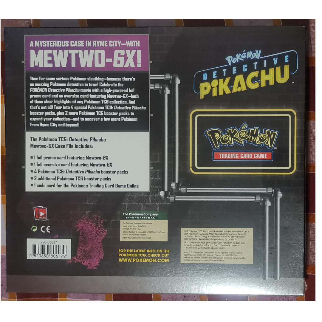 Pokémon Tcg Detective Pikachu Mewtwo Gx Case File Sealed