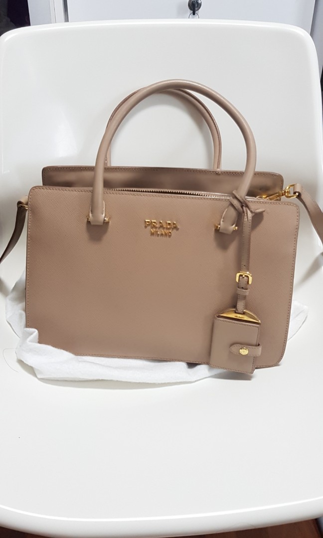 prada saffiano city calf