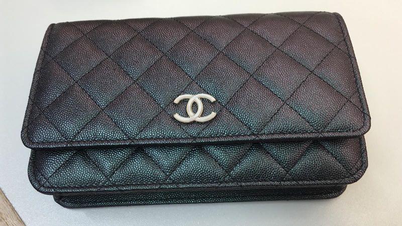 chanel iridescent black