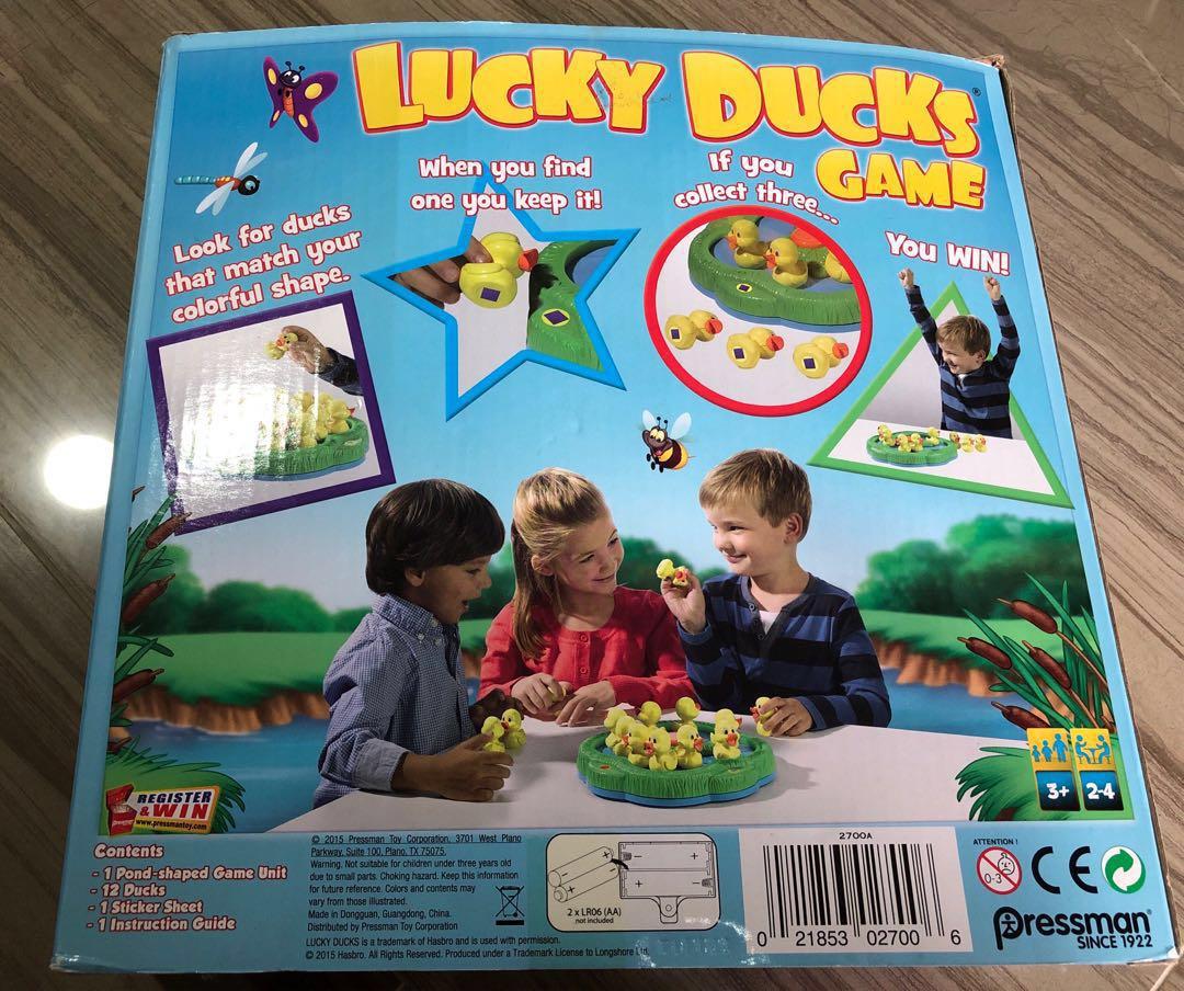 Pressman toy store lucky ducks game