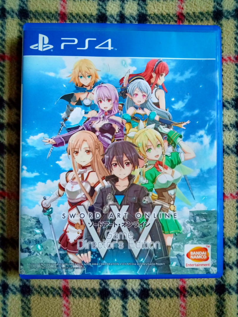 Ps4 Game Sword Art Online Game Director S Edition Video Gaming Video Games On Carousell