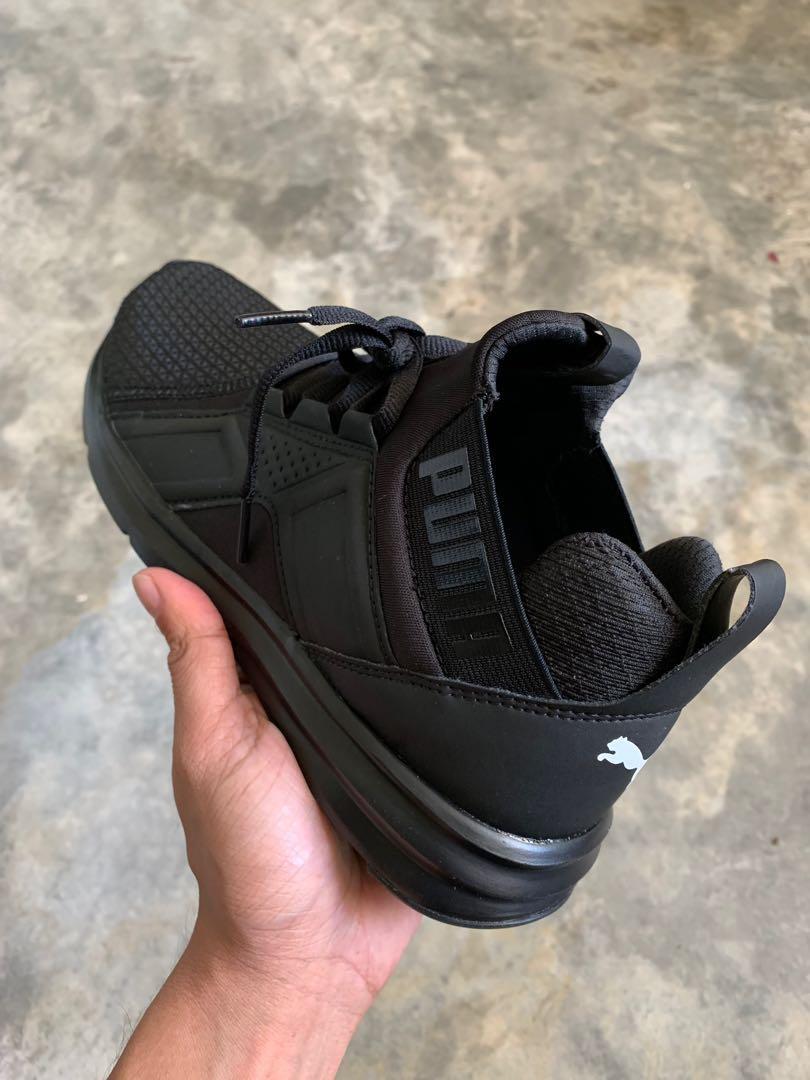 PUMA Enzo Black Men s Run Train Knit Sneakers Men s Fashion
