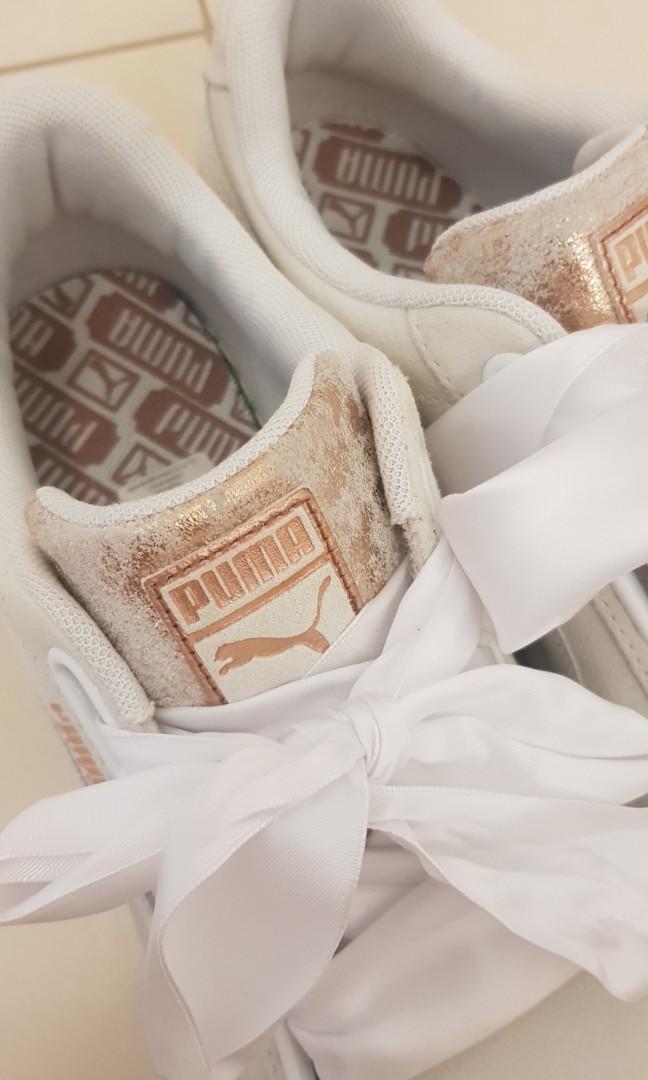 Puma Select Suede Heart Artica in White Women s Fashion Footwear Sneakers on Carousell