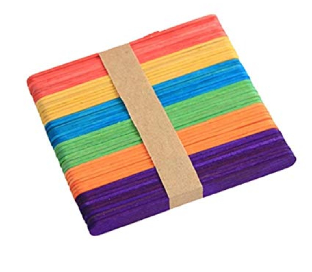 Rainbow Ice Cream Stick Art Design Craft Craft Supplies