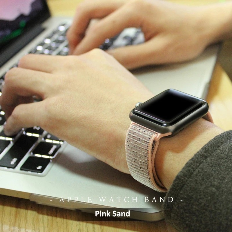 apple watch strap pink sand