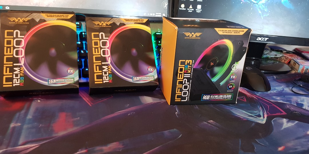 Rgb fan Infineon Loop II kit 3, Computers & Tech, Parts & Accessories ...