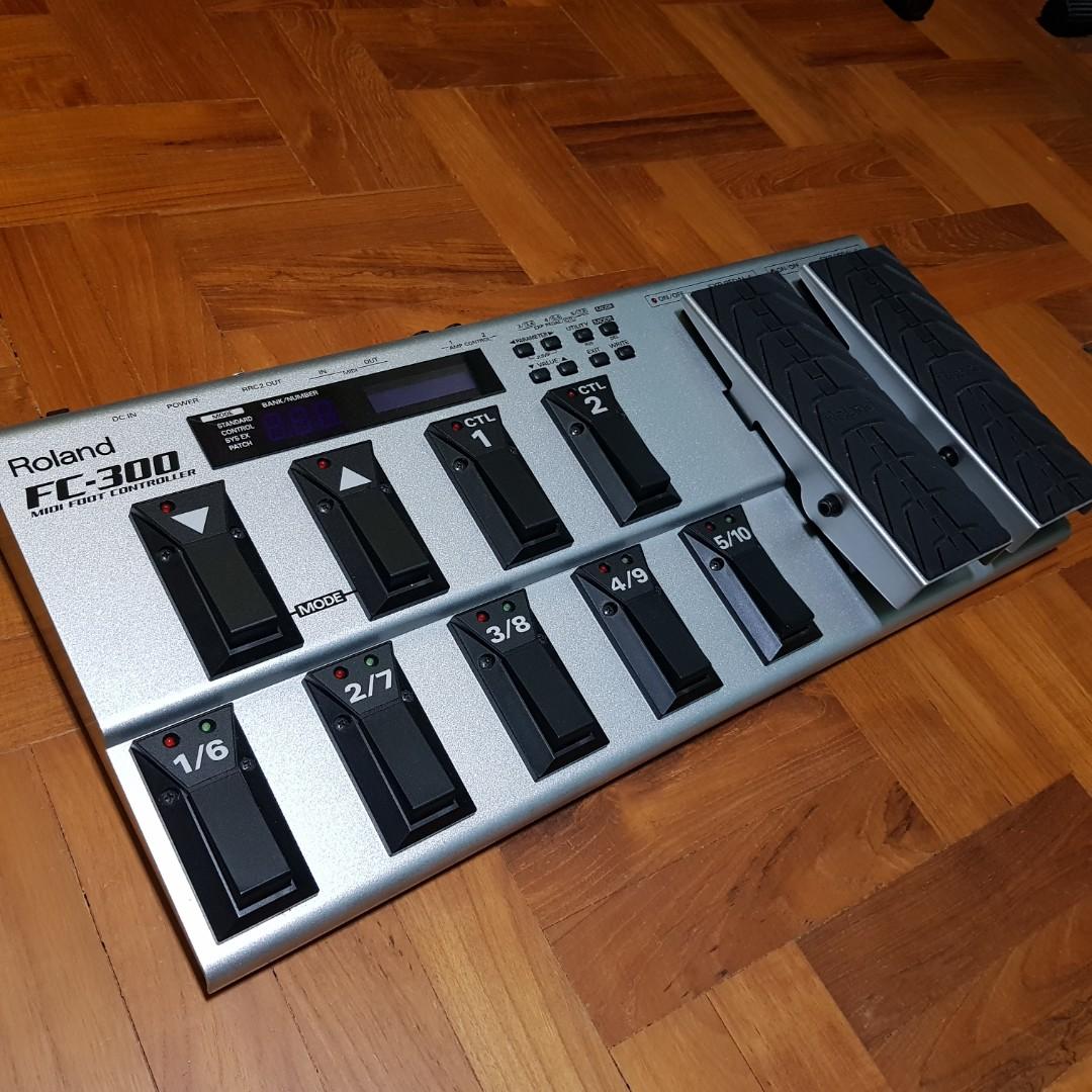 Roland Fc300 Midi Foot Controller With Power Supply Music And Media Music Instruments On Carousell