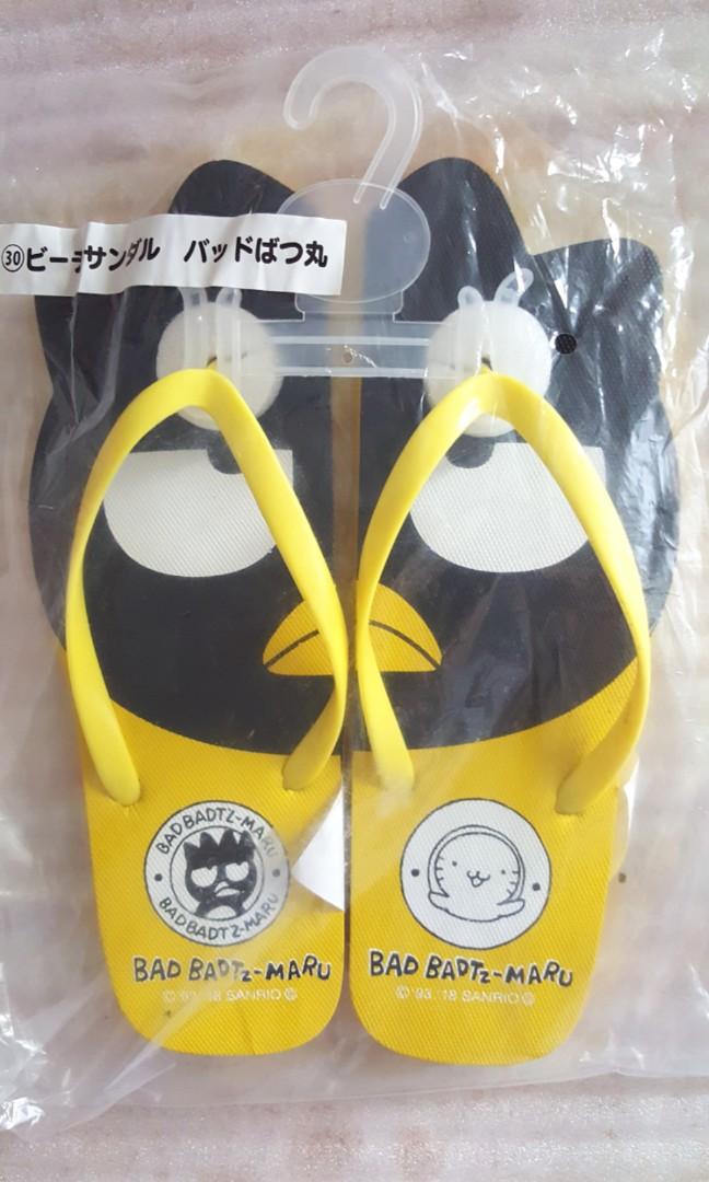 yellow box flamingo flip flops