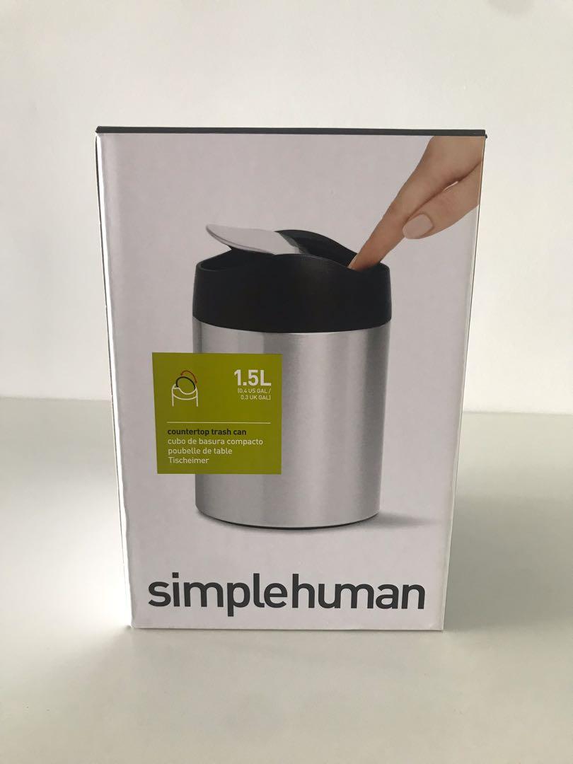 Simplehuman Countertop Trash Can 1 5l Home Appliances