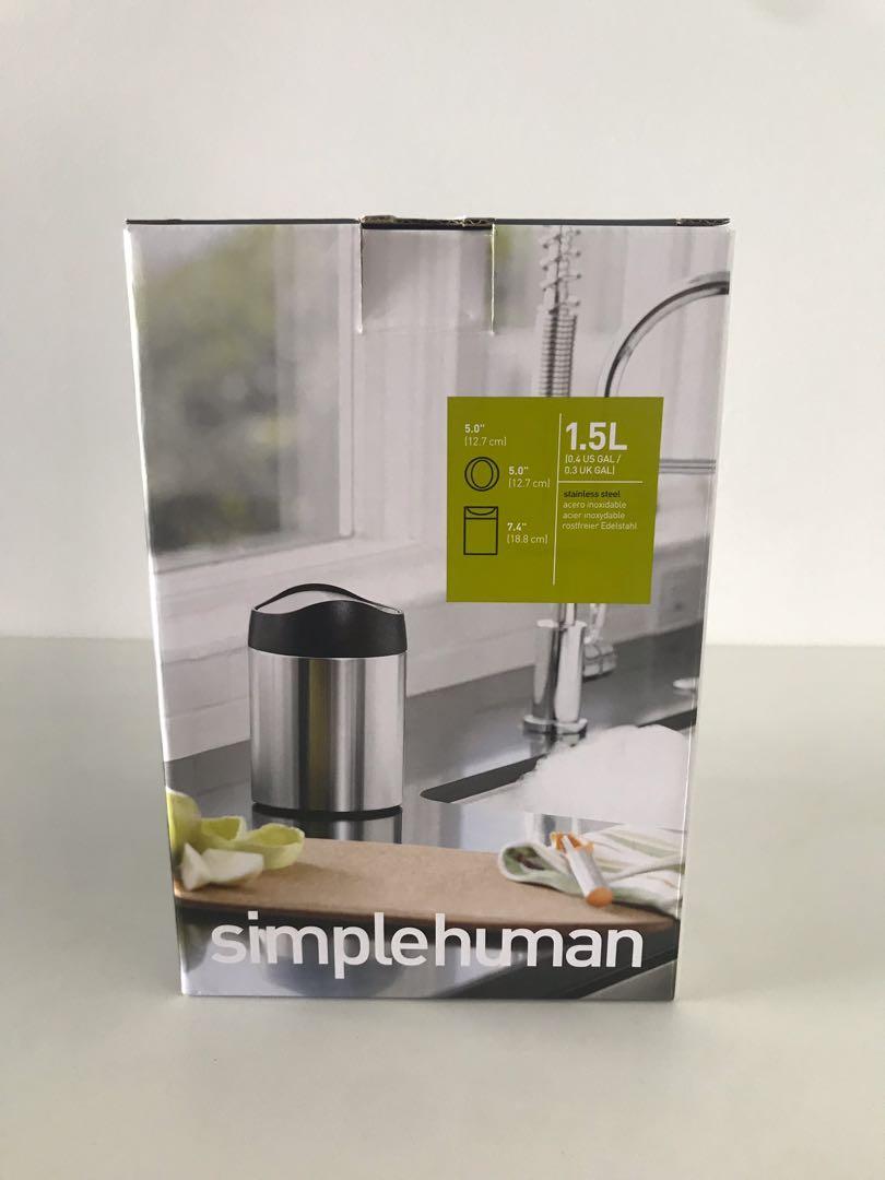 Simplehuman Countertop Trash Can 1 5l Home Appliances
