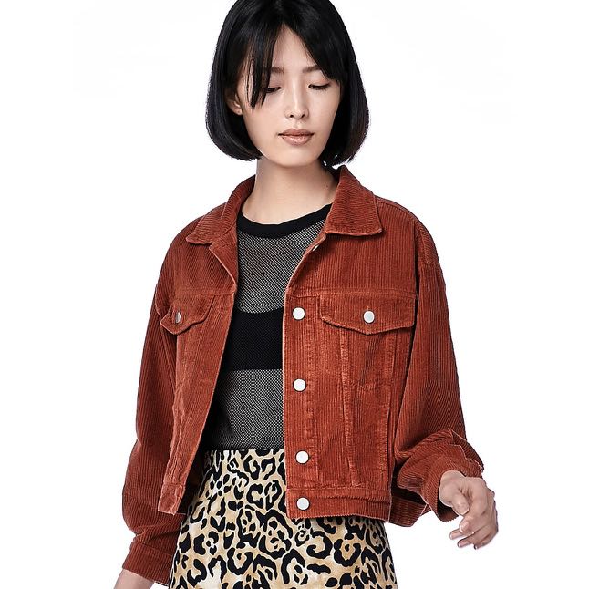 market kole corduroy jacket copper 