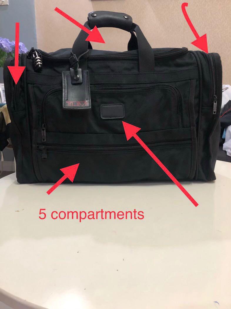 Tumi Duffel Bag (used, original), Men's Fashion, Bags, Belt bags