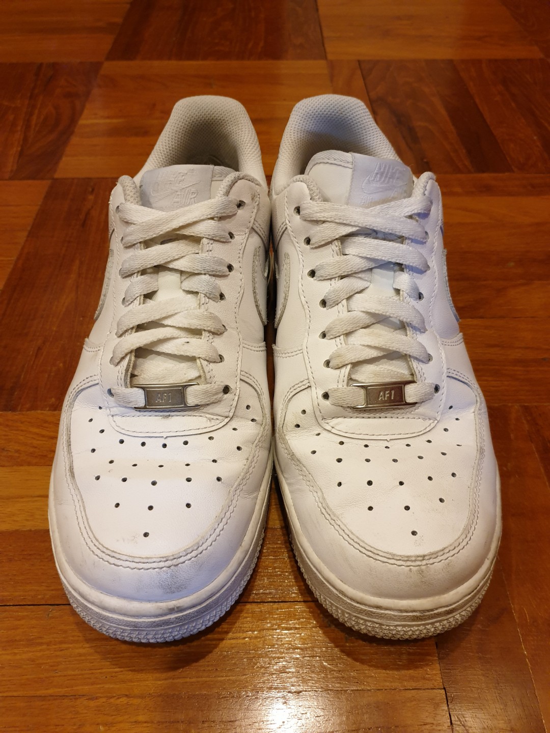 Nike Air Force 1 White (Worn), Men's Fashion, Footwear, Sneakers on ...