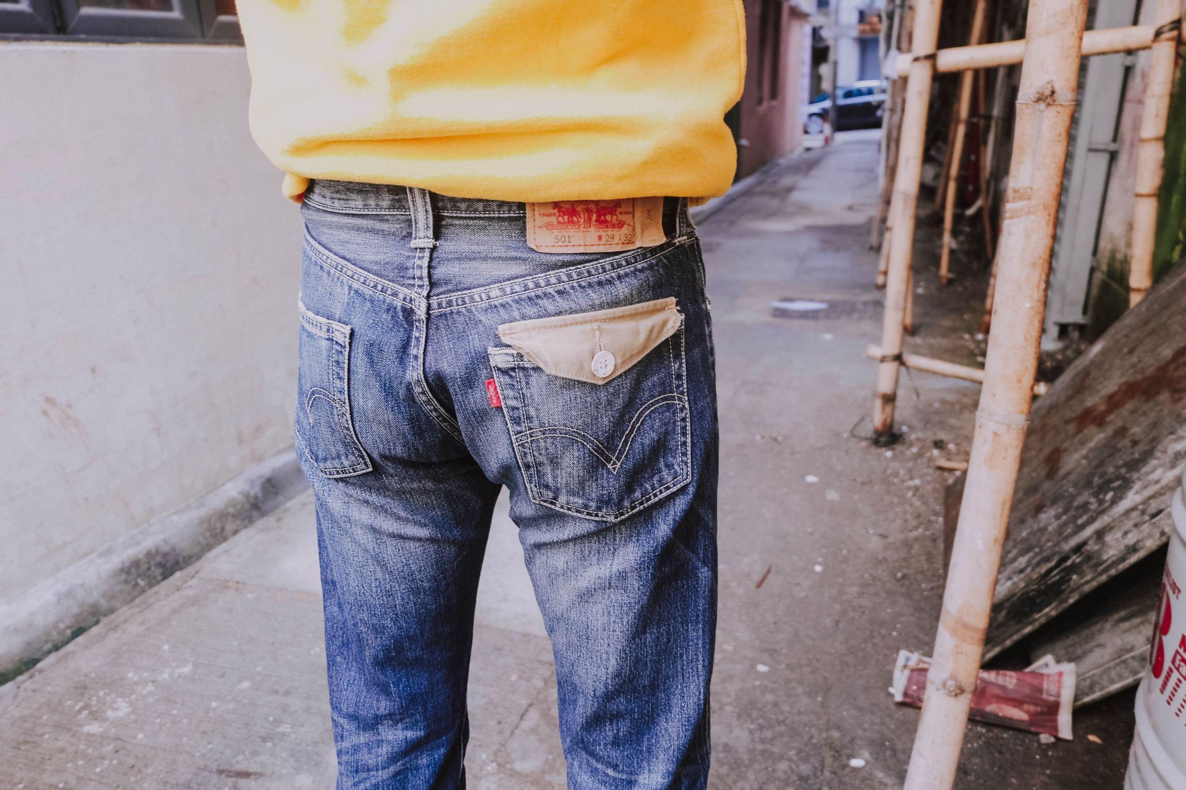 vintage levi button fly jeans