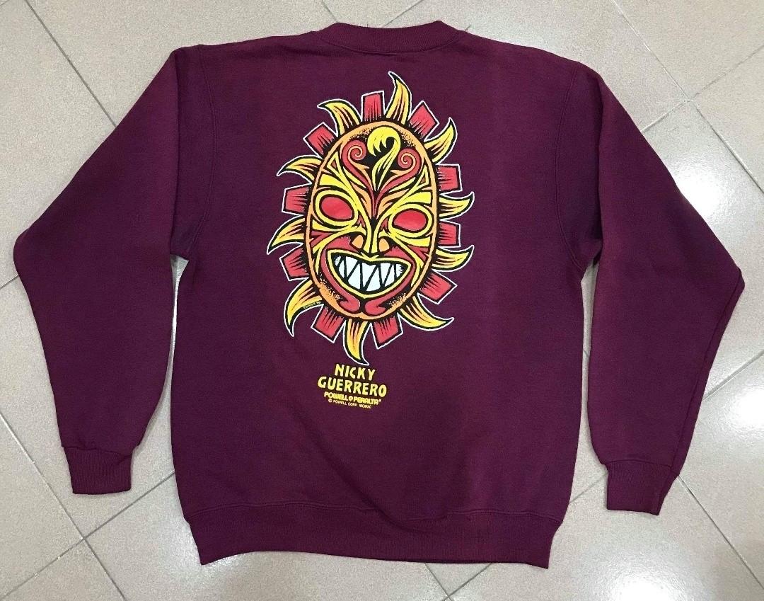 Vintage Rare Powell Peralta sweatshirt, Men's Fashion, Tops & Sets