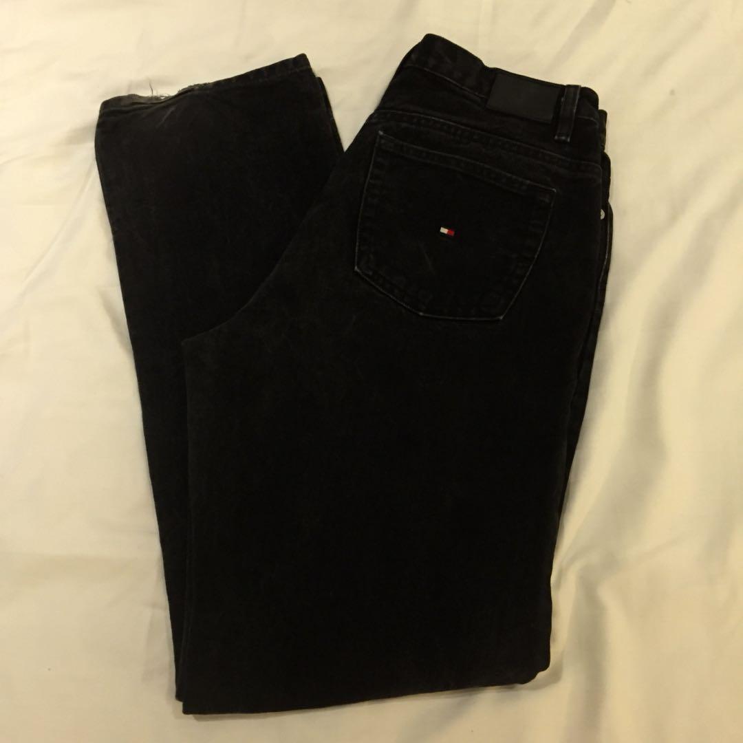 tommy hilfiger black jeans