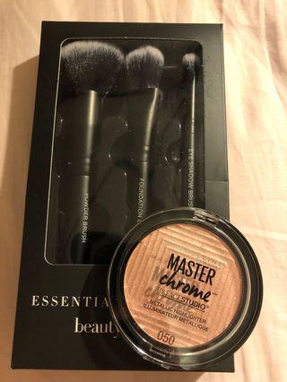 Brush set + highlighter