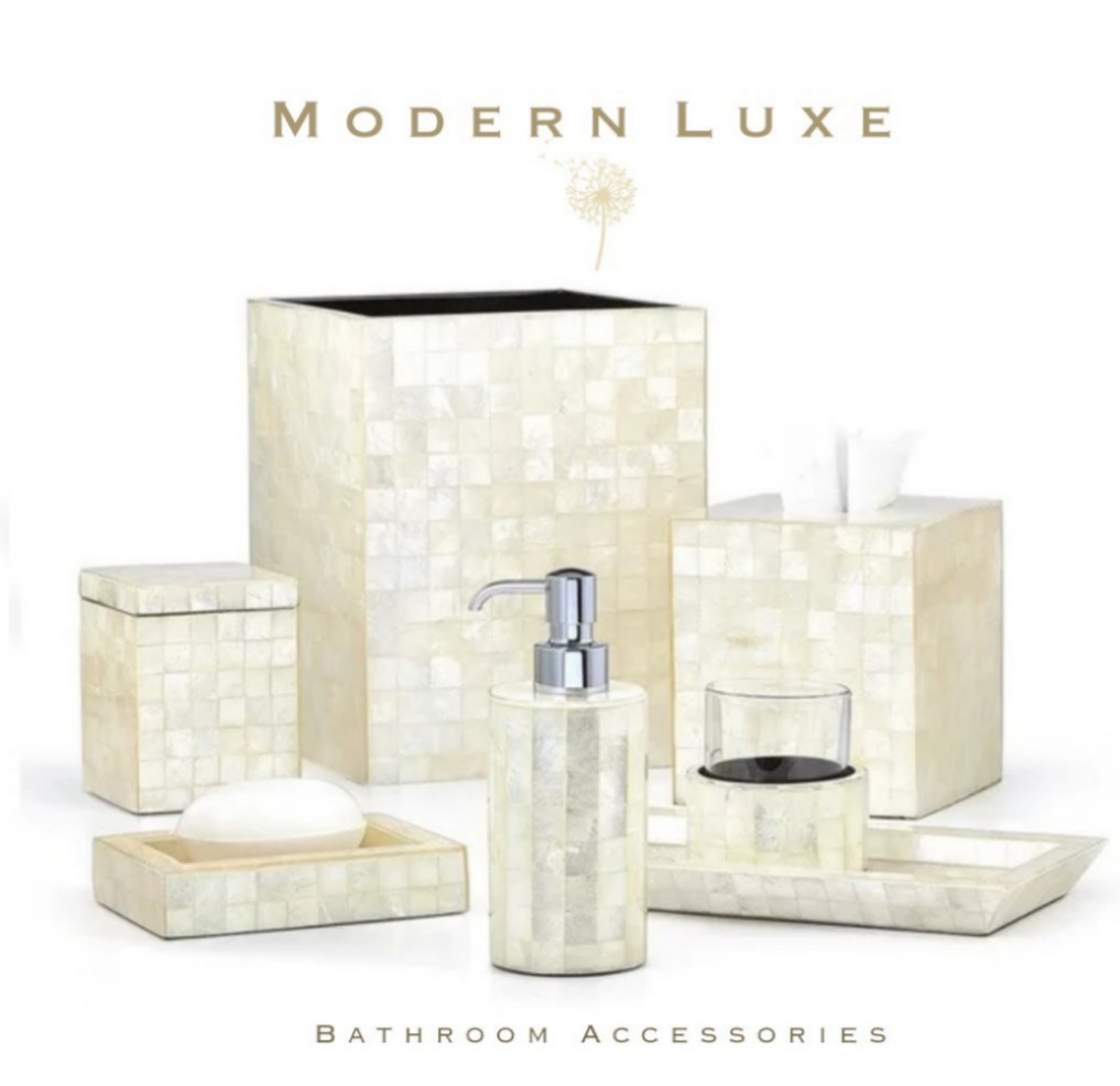 7 Pc Bathroom Accessory Set Home Furniture Furniture Fixtures Others On Carousell