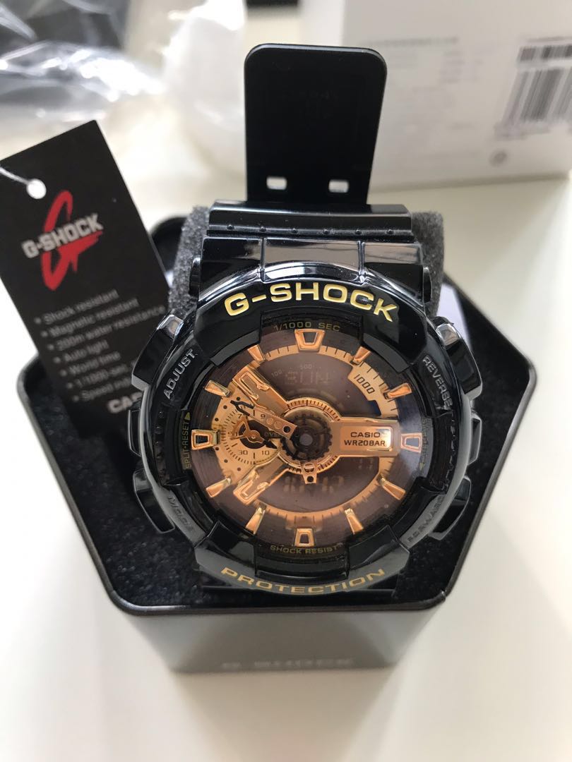G shock watches discount black and gold price